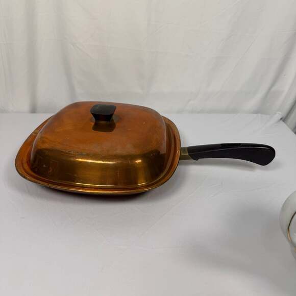 Bridgeport Other - Vintage Bridgeport Copperware 10 Inch Square Skillet with Lid